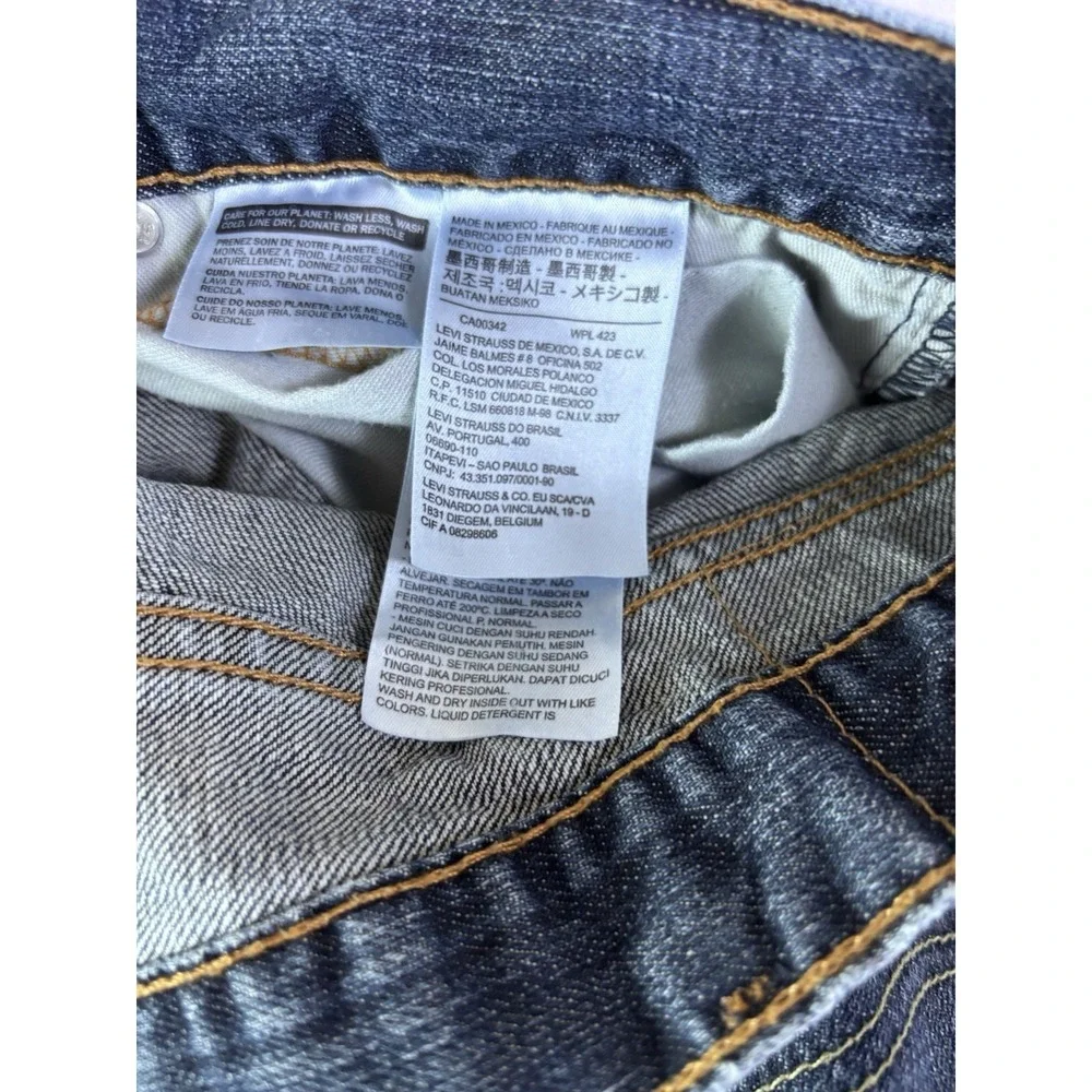 Levi's 505 Regular Fit Jeans Mens 40x30 Blue Medium Wash Straight Leg Denim